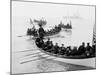 U.S.S. Newark, Boat Drill in Hampton Roads-null-Mounted Photo