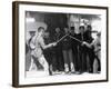 U.S.S. Newark, Sword Exercise-null-Framed Photo