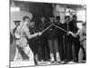 U.S.S. Newark, Sword Exercise-null-Mounted Photo