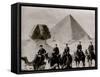 U.S.S. Raleigh, Sailors at the Pyramids-null-Framed Stretched Canvas