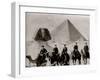 U.S.S. Raleigh, Sailors at the Pyramids-null-Framed Photo