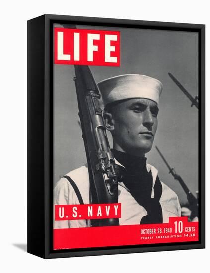 U.S. Sailor Joseph John Timpani, October 28, 1940-W. Eugene Smith-Framed Stretched Canvas