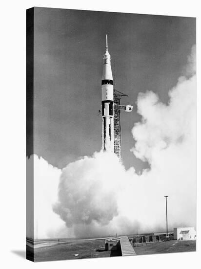 U.S. Saturn Apollo 7 Liftoff-null-Stretched Canvas