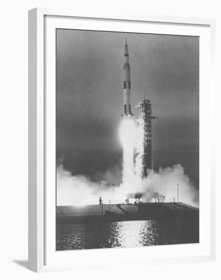 U.S. Saturn Apollo 9 Liftoff-null-Framed Premium Photographic Print