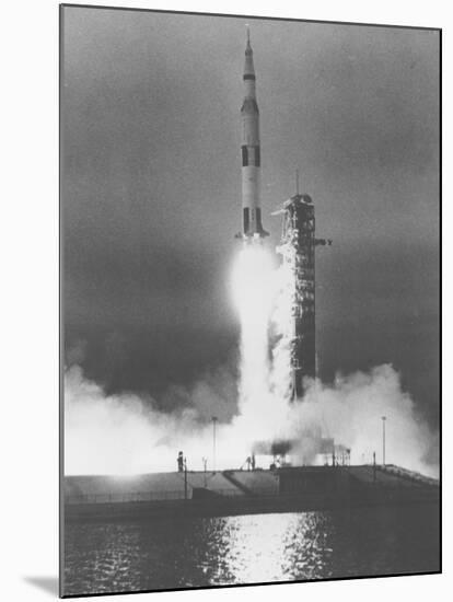 U.S. Saturn Apollo 9 Liftoff-null-Mounted Premium Photographic Print