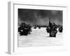 U.S. Soldiers Advancing into the Water-null-Framed Giclee Print