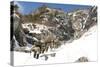 U.S. Soldiers Climb Smugglers' Notch in Cambridge, Vermont-null-Stretched Canvas