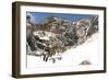 U.S. Soldiers Climb Smugglers' Notch in Cambridge, Vermont-null-Framed Photographic Print