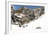 U.S. Soldiers Climb Smugglers' Notch in Cambridge, Vermont-null-Framed Photographic Print