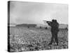 U.S. Soldiers Fire at Germans Positions to Relieve Besieged Airborne Troops in Bastogne-null-Stretched Canvas