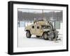 U.S. Soldiers Take Cover Behind a Humvee During Combat Support Training Exercises-Stocktrek Images-Framed Photographic Print