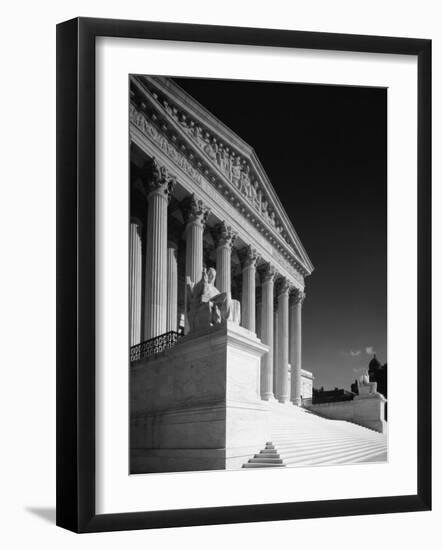 U.S. Supreme Court building, Washington, D.C. - B&W-Carol Highsmith-Framed Art Print