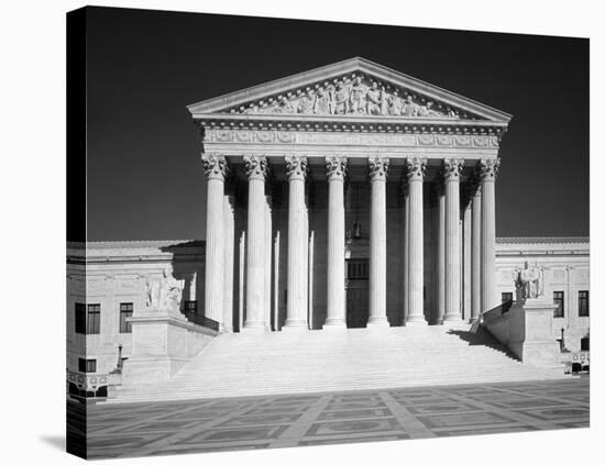 U.S. Supreme Court building, Washington, D.C. - B&W-Carol Highsmith-Stretched Canvas