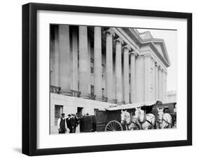 U.S. Treasury Currency Wagon, Washington, D.C.-null-Framed Photo