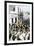 U.S. Troops Entering Ponce, Puerto Rico, During the Spanish-American War, c.1898-null-Framed Giclee Print