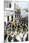U.S. Troops Entering Ponce, Puerto Rico, During the Spanish-American War, c.1898-null-Mounted Giclee Print