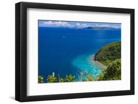 U.S. Virgin Islands, St. John. Friis Bay waterfront-Walter Bibikow-Framed Photographic Print