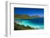 U.S. Virgin Islands, St. John. Leinster Bay, elevated bay view-Walter Bibikow-Framed Photographic Print