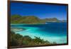 U.S. Virgin Islands, St. John. Leinster Bay, elevated bay view-Walter Bibikow-Framed Photographic Print