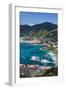 U.S. Virgin Islands, St. Thomas. Charlotte Amalie, Havensight Yacht Harbor-Walter Bibikow-Framed Premium Photographic Print