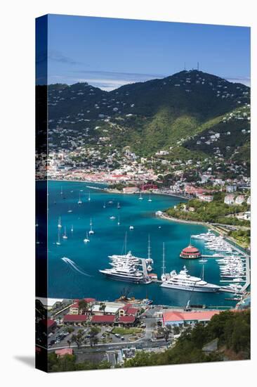 U.S. Virgin Islands, St. Thomas. Charlotte Amalie, Havensight Yacht Harbor-Walter Bibikow-Stretched Canvas