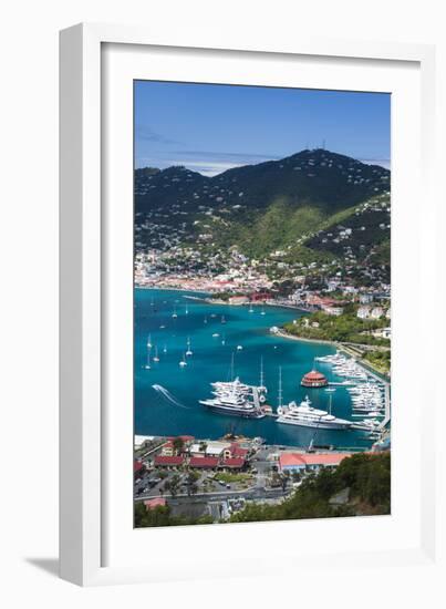 U.S. Virgin Islands, St. Thomas. Charlotte Amalie, Havensight Yacht Harbor-Walter Bibikow-Framed Photographic Print