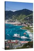 U.S. Virgin Islands, St. Thomas. Charlotte Amalie, Havensight Yacht Harbor-Walter Bibikow-Stretched Canvas