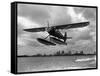 U.S. Water Ski Champion Bruce Parker Being Towed by a Seaplane across Biscayne Bay, 1946-null-Framed Stretched Canvas