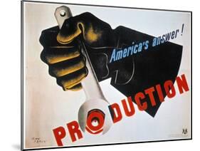 U.S. World War Ii Poster-null-Mounted Giclee Print