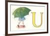 U, Umbrella-null-Framed Art Print