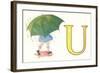 U, Umbrella-null-Framed Art Print