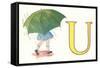 U, Umbrella-null-Framed Stretched Canvas
