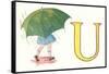 U, Umbrella-null-Framed Stretched Canvas