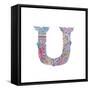 U-Green Girl-Framed Stretched Canvas