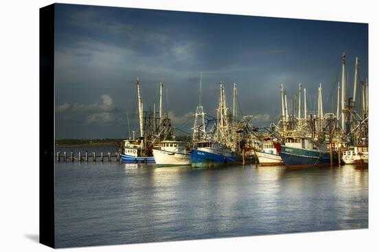 Ua Ch Shrimp Boats I-Danny Head-Stretched Canvas