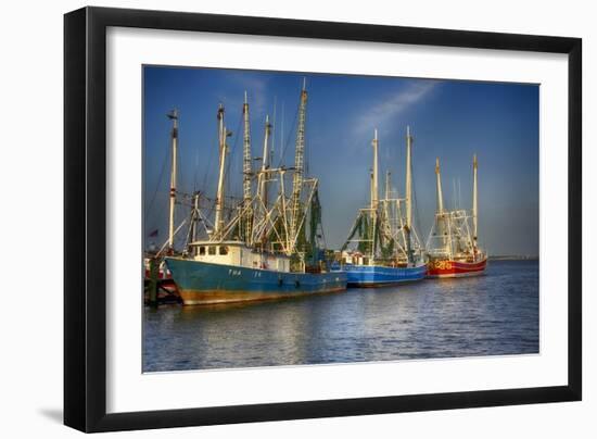 Ua Ch Shrimp Boats III-Danny Head-Framed Photographic Print