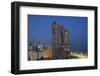 UAE, Abu Dhabi. Elevated skyline from Corniche Road East-Walter Bibikow-Framed Photographic Print