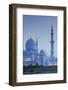 UAE, Abu Dhabi, Sheikh Zayed bin Sultan Mosque, exterior, dawn-Walter Bibikw-Framed Photographic Print