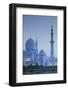UAE, Abu Dhabi, Sheikh Zayed bin Sultan Mosque, exterior, dawn-Walter Bibikw-Framed Photographic Print