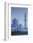 UAE, Abu Dhabi, Sheikh Zayed bin Sultan Mosque, exterior, dawn-Walter Bibikw-Framed Photographic Print