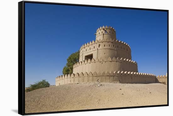 UAE, Al Ain. Al Jahili Fort.-Walter Bibikow-Framed Stretched Canvas