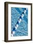 UAE, Al Ain. Jabel Hafeet, Al Ain's mountain, swimming pool detail-Walter Bibikow-Framed Photographic Print