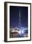 UAE, Downtown Dubai. Cityscape with Burj Khalifa.-Walter Bibikow-Framed Photographic Print