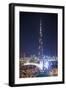 UAE, Downtown Dubai. Cityscape with Burj Khalifa.-Walter Bibikow-Framed Photographic Print