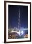 UAE, Downtown Dubai. Cityscape with Burj Khalifa.-Walter Bibikow-Framed Photographic Print