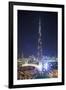 UAE, Downtown Dubai. Cityscape with Burj Khalifa.-Walter Bibikow-Framed Photographic Print