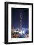 UAE, Downtown Dubai. Cityscape with Burj Khalifa.-Walter Bibikow-Framed Photographic Print