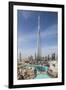 UAE, Downtown Dubai. Cityscape with Burj Khalifa.-Walter Bibikow-Framed Photographic Print