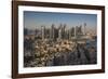 UAE, Downtown Dubai. Elevated view of Downtown area-Walter Bibikow-Framed Photographic Print