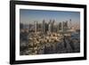 UAE, Downtown Dubai. Elevated view of Downtown area-Walter Bibikow-Framed Photographic Print